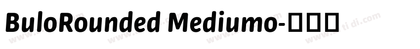 BuloRounded Mediumo字体转换